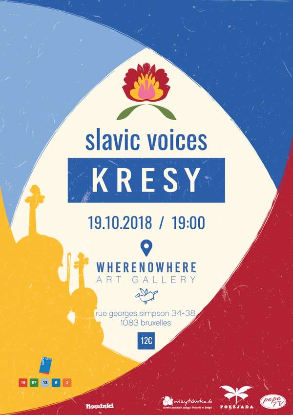 Affiche. Wherenowhere Art Gallery. Over Slavic Voices (Music from Kresy). 2018-10-19